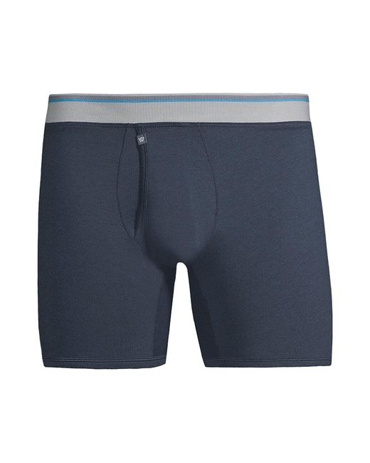 Mack Weldon Cotton 18-hour Jersey Boxer Briefs in Blue Night (Blue) for ...