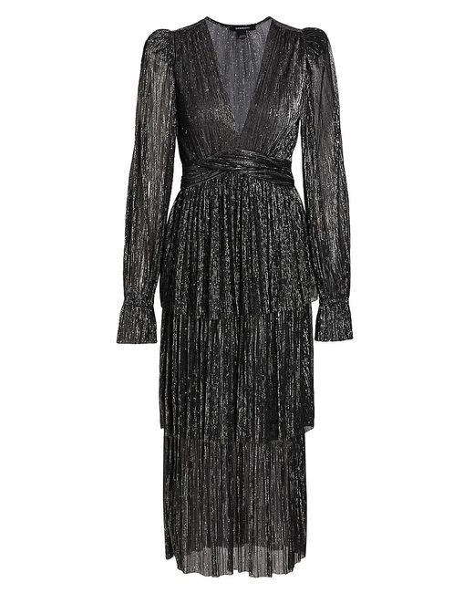 Sabina Musayev Synthetic Marais Sequin Knit Midi-dress in Black | Lyst