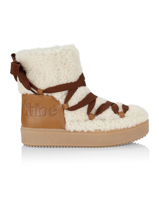 see by chloe shearling ankle boots