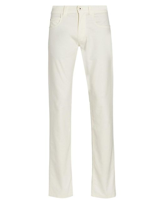Loro Piana Tasche Cotton Comfort Pants in White for Men | Lyst