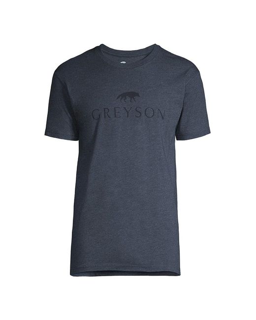 Greyson Shortsleeve Logo Tshirt in Blue for Men Lyst
