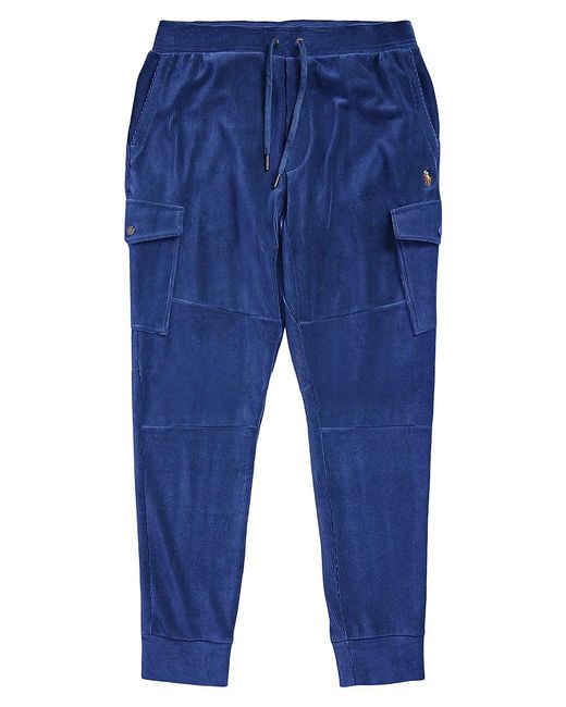 Polo Ralph Lauren Corduroy Drawstring Joggers in Khaki (Blue) for Men | Lyst