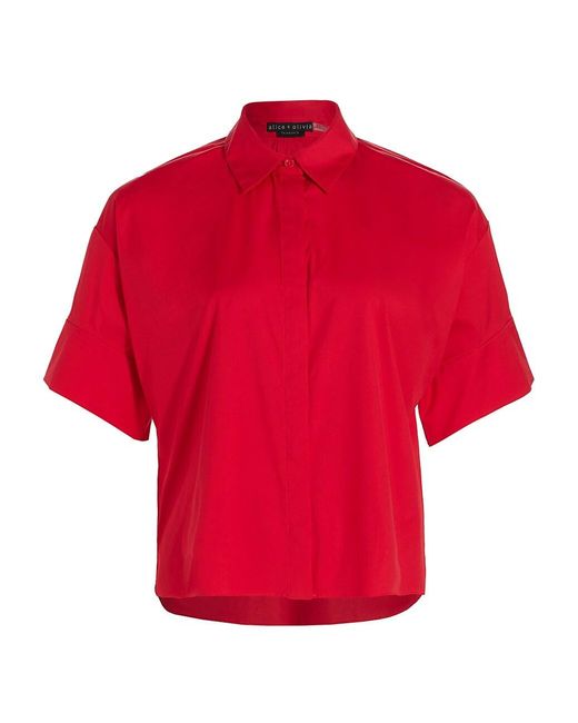 alice and olivia edyth shirt