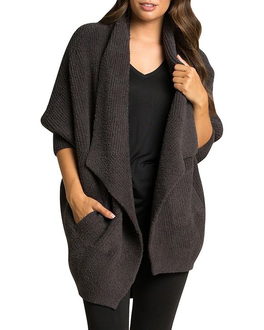 barefoot dreams black cardigan