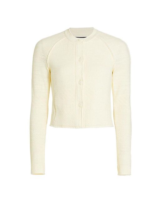 Rag & Bone Marisa Tweed Jacket in White | Lyst