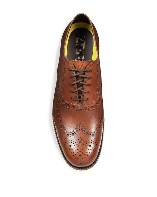 Cole Haan Zerogrand Wingtip Oxfords In Brown For Men - Lyst