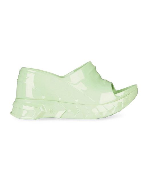 Givenchy Marshmallow Sandals In Rubber in Green | Lyst
