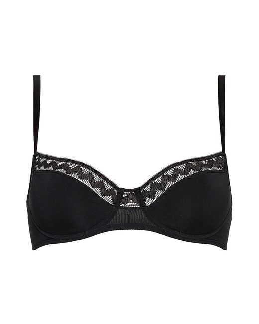 Eres Synthetic Justine Jersey Padded Demi Bra in Black Lyst
