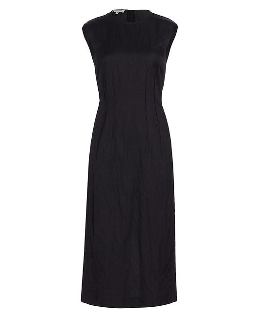 Lafayette 148 New York Synthetic Exposed Darts Pleated Midi-dress in ...