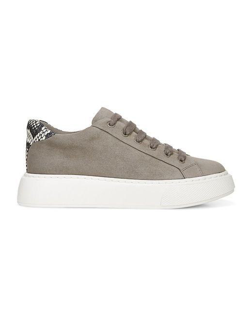 gray platform sneakers