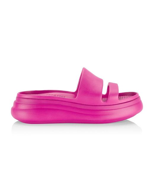 Rag & Bone Denim Brixley Eva Flatform Slides in Fuschia (Pink) | Lyst