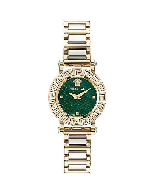 Versace Greca Glam 30mm Bracelet Watch in Gold (Metallic) Lyst