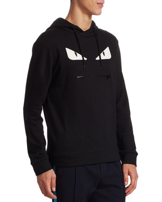 Fendi Monster Zip Mouth Sweatshirt in 