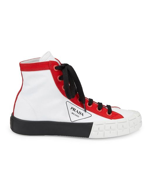 prada block high top sneakers