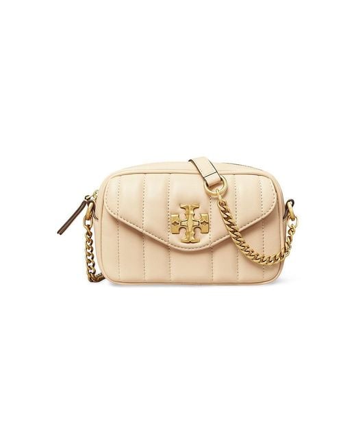 Tory Burch Mini Kira Quilted Leather Camera Bag | Lyst