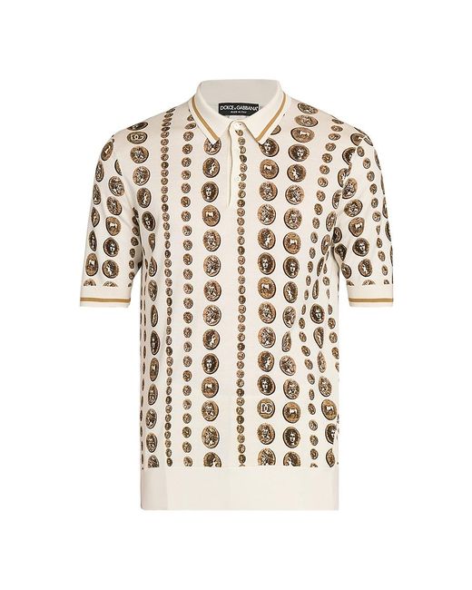 Dolce & Gabbana Men's Silk Polo Shirt