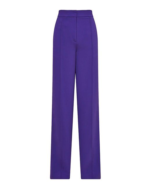 Reiss Aleah Straight-leg Pants in Purple | Lyst
