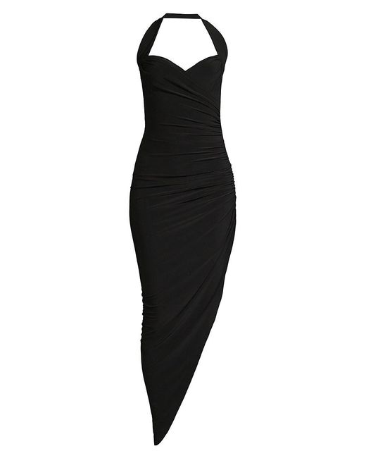 Norma Kamali Cayla Stretch-jersey Halterneck Jumpsuit In Nero | ModeSens