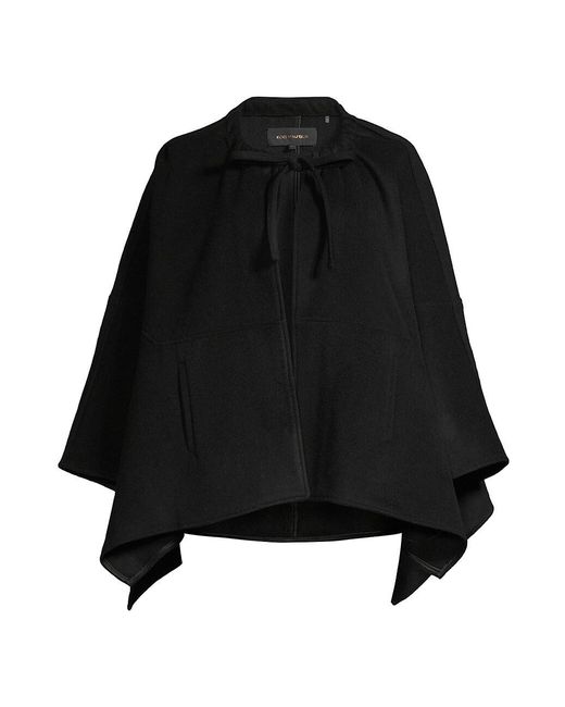 Kobi Halperin Mimi Wool-blend Poncho in Black | Lyst
