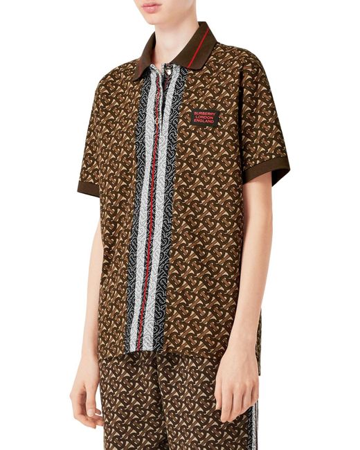 Burberry Monogram Copland Polo Shirt | Lyst