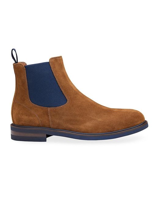 Johnston & Murphy Hartley Suede Chelsea Boots in Blue for Men Lyst