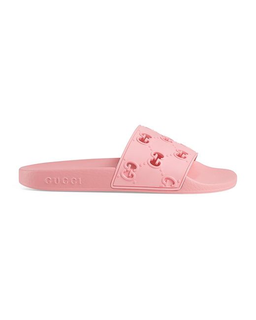 gucci rose pink slides