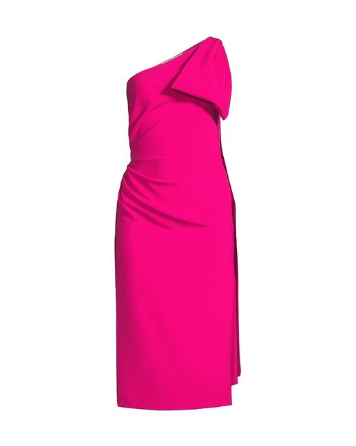 Sachin & Babi Miranda One-shoulder Sash Midi-dress in Pink | Lyst