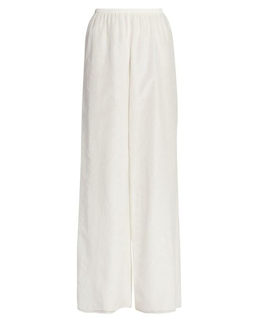The Row Cotton Andres Pull-on Pants in Natural White (White) | Lyst