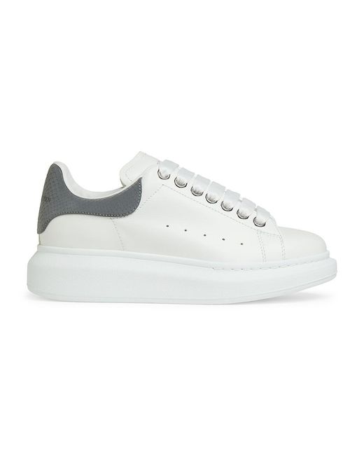 Alexander McQueen Oversized Reflective Counter Leather Low-top Sneakers ...