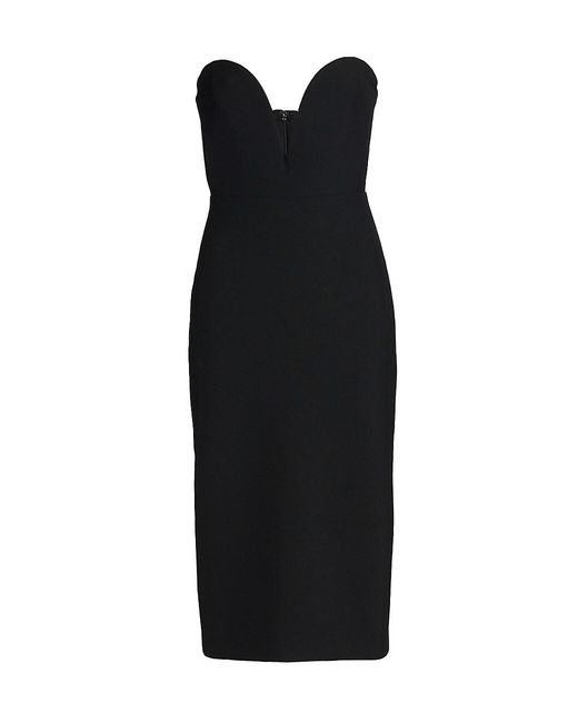 Veronica Beard Synthetic Colebrook Strapless Dress in Black - Lyst