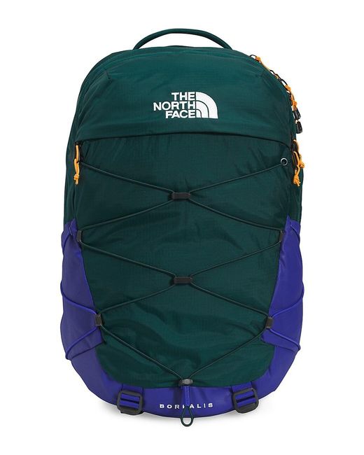 The North Face Synthetic Borealis Bungee Cord Backpack in Green Blue