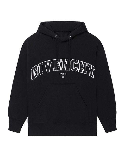 Givenchy Slim-fit Varsity Logo Hoodie in Black for Men | Lyst