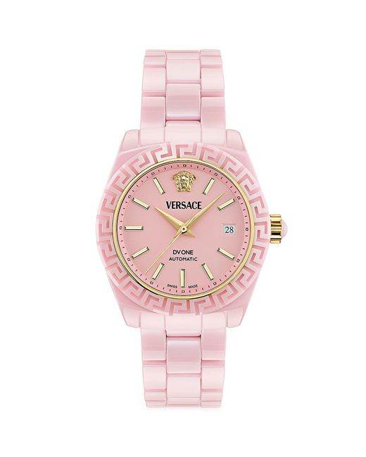 Versace Dv One Ceramic Watch in Pink Lyst