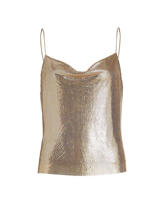 Alice + Olivia Harmon Chainmail Cami Top | Lyst