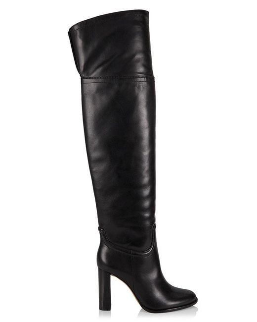 Alexandre Birman Lauren 90mm Leather Over-the-knee Boots in Black | Lyst
