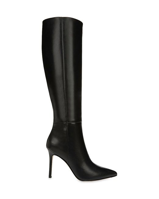 Veronica Beard Lisa Knee-high Leather Boots in Black | Lyst