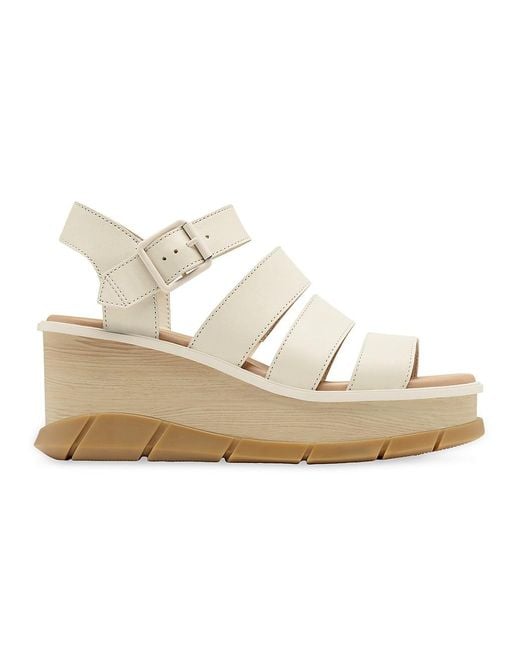 Sorel Joanie Iii Ankle Strap Sandals in White | Lyst