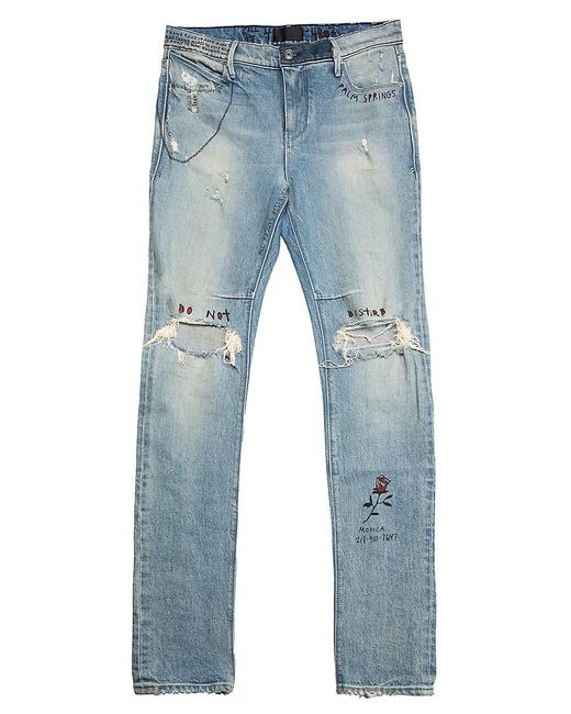RTA Denim Bryant Graphic Jeans in Blue for Men | Lyst