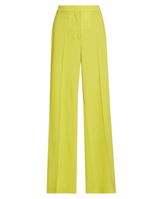 Stella McCartney Pink Stretch-Wool Flare Pants