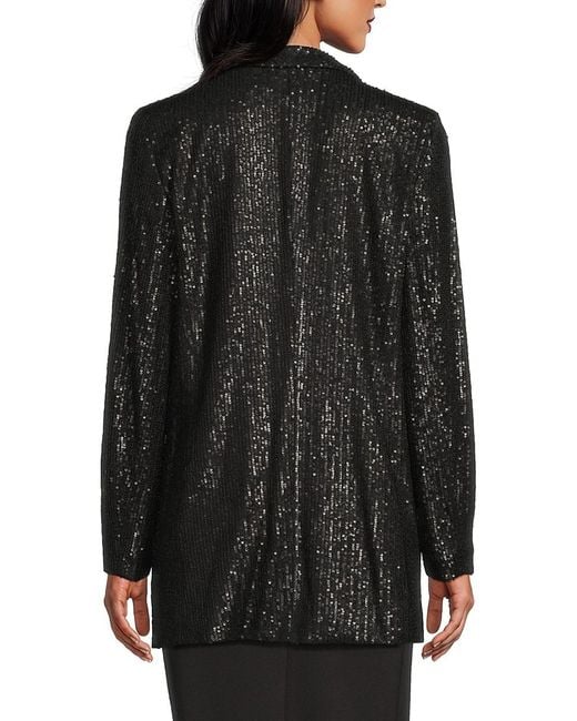 Calvin Klein Black Sequin-embellished Jacket