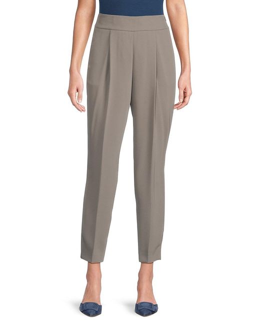 Akris Punto Gray Caro Pleated Front Pants