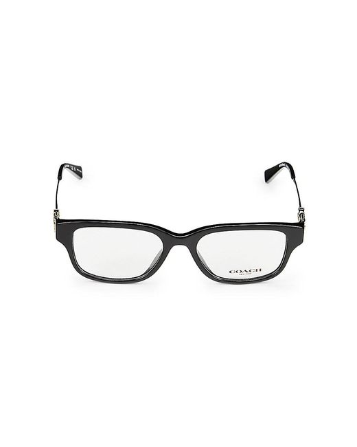 COACH Black 51Mm Rectangle Eyeglasses