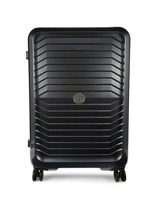Roberto Cavalli Black 28 Inch Expandable Hard Case Spinner Suitcase