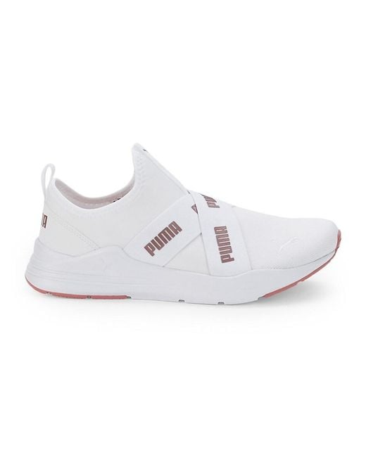 PUMA Wired Run Slip-on Sneakers in White - Save 28% | Lyst