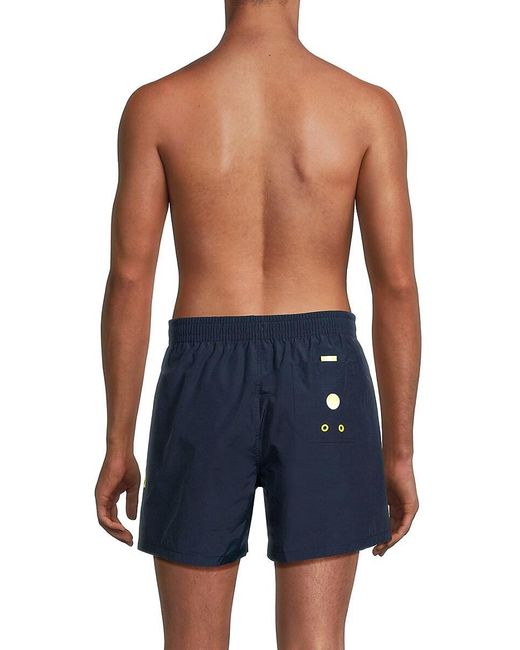 North Sails Blue Solid Drawstring Shorts for men