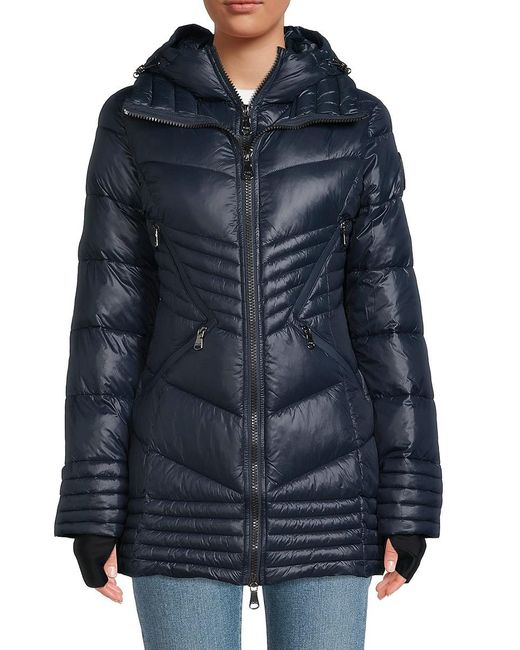 Pajar Packable Double Zip Quilted Puffer Jacket in Blue | Lyst Australia