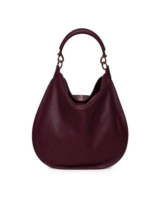 Walter Baker Purple Myla Leather Hobo Bag