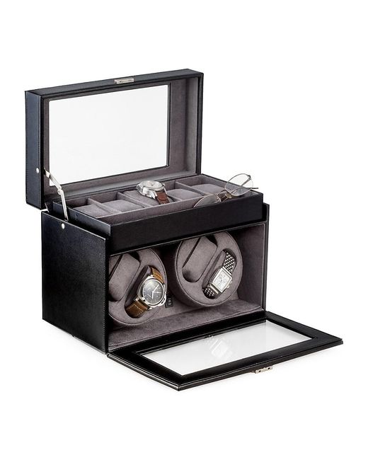 Beyberk Leather Watch Winder & Storage Case in Black Lyst