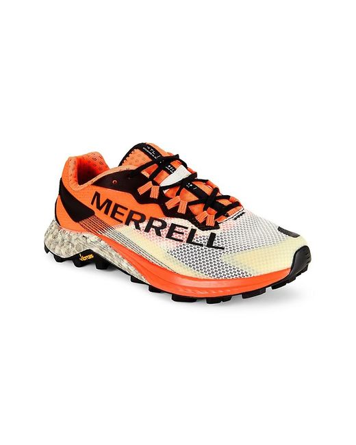 Merrell Orange Mtl Long Sky 2 Logo Low Top Sneakers for men