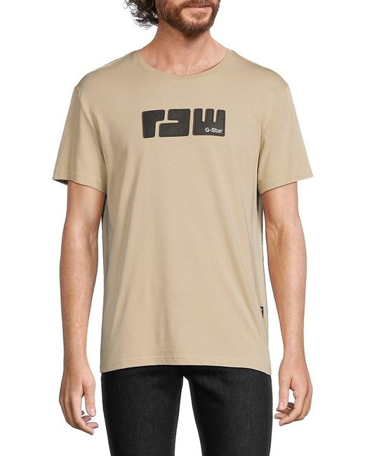 G-Star RAW Natural Felt Graphic Tee for men